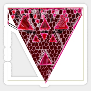 triforce painting pattern Sticker